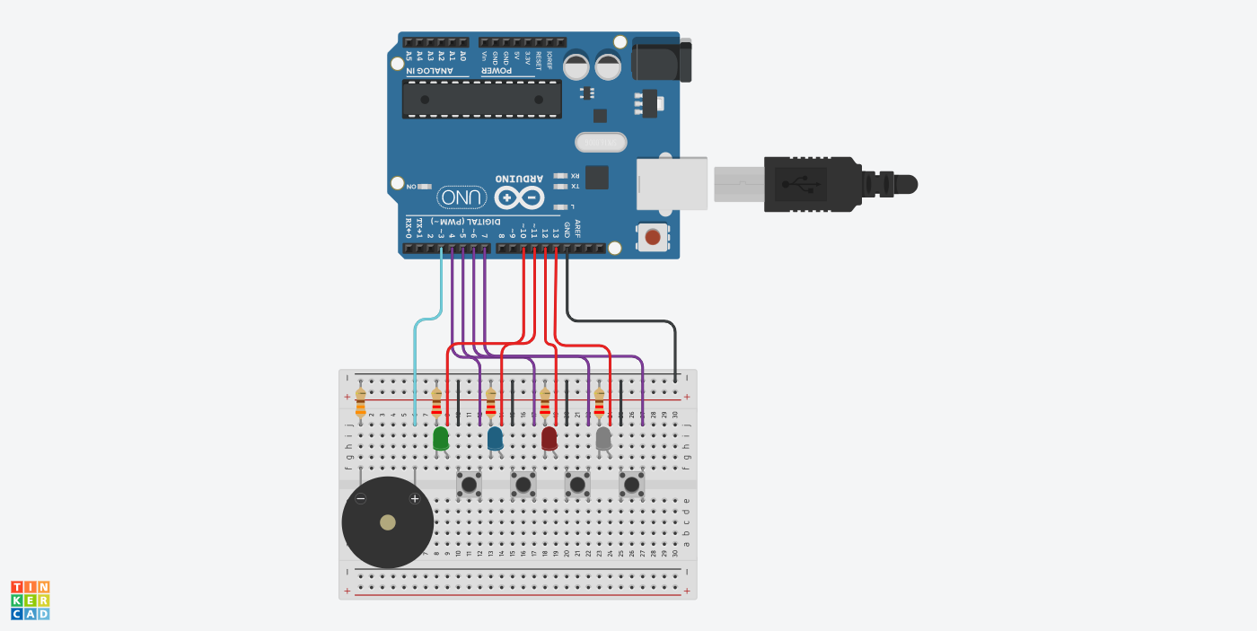 MEMORY game schematic